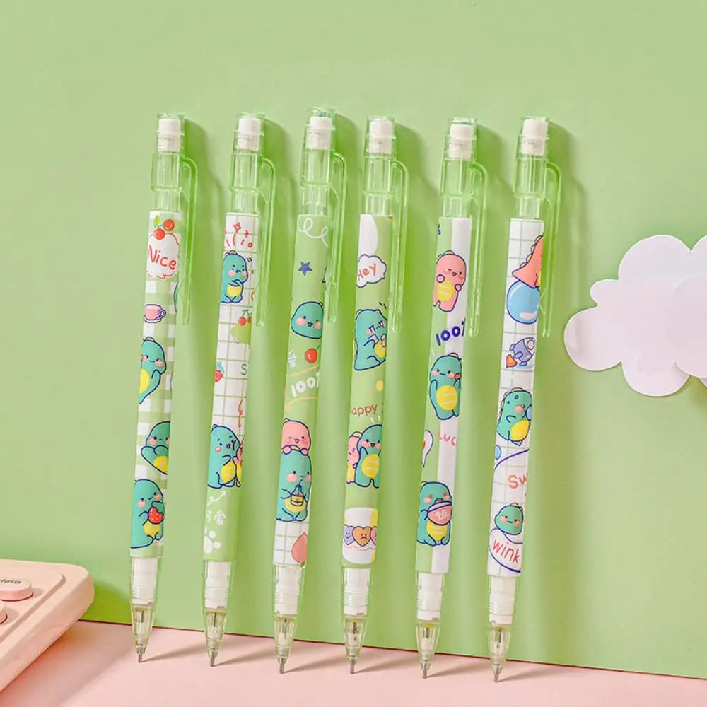 Writing Tool 0.5mm Mechanical Pencil Peach Animals Automatic Pencils Astronaut Cute Press Pen Office Supplies