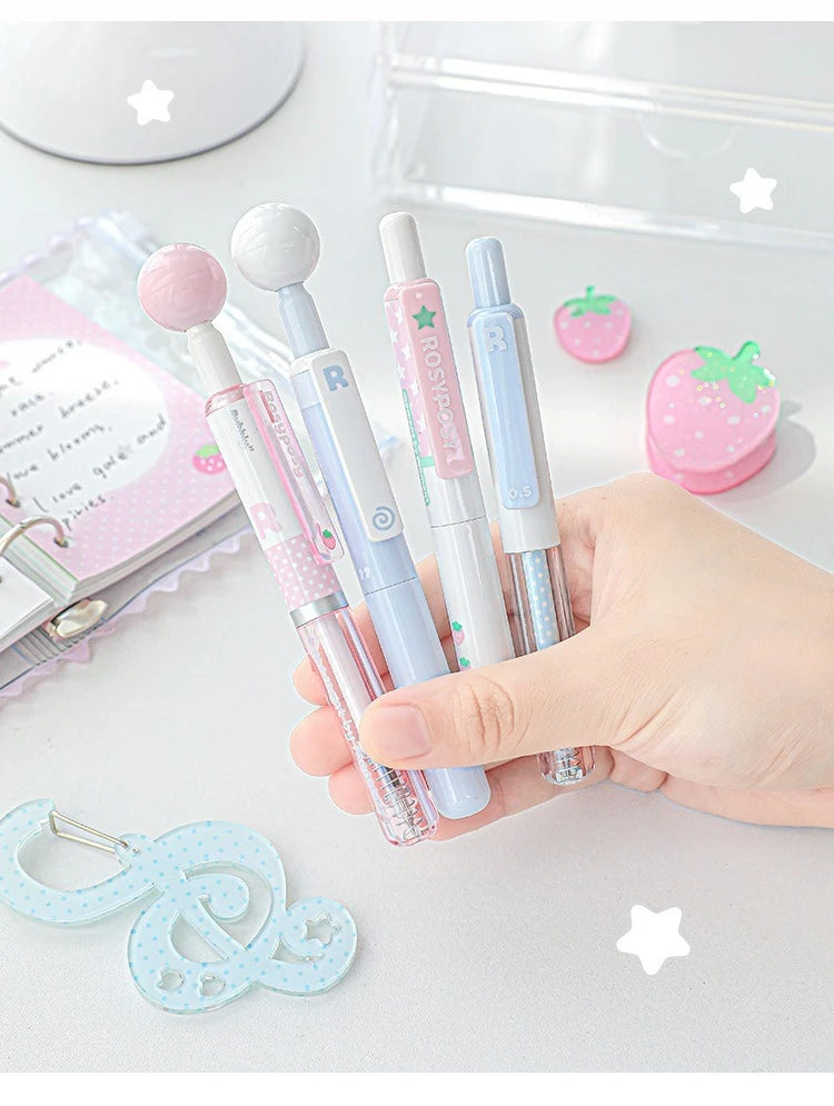 4PC Neutral Pen  Short Pen  4-Pack  High Aesthetic Value  360  Rotation  Decompression  And Problem  Solving Pen