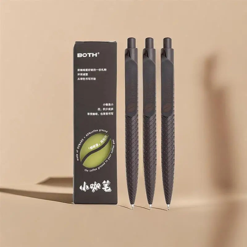Coffee pen, small coffee pen, high-quality, eco-friendly, neutral pen for students, exams, office, black 0.5mm