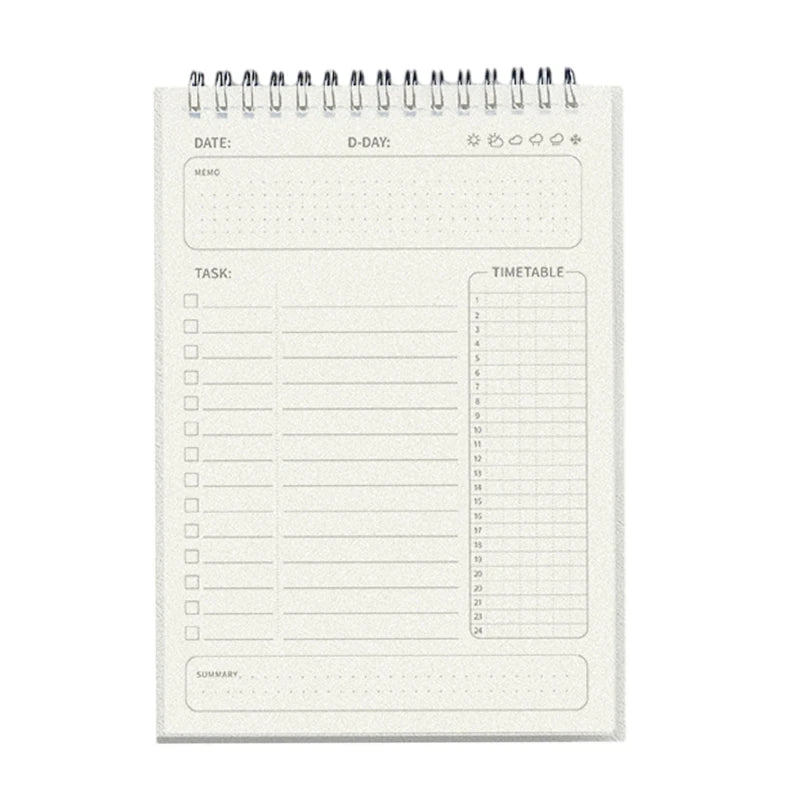 Weekly Planner Notebook 160 Page Lined for Student Daily Scheduling, Twin Coil Binding Planner Notebook Academic Planner