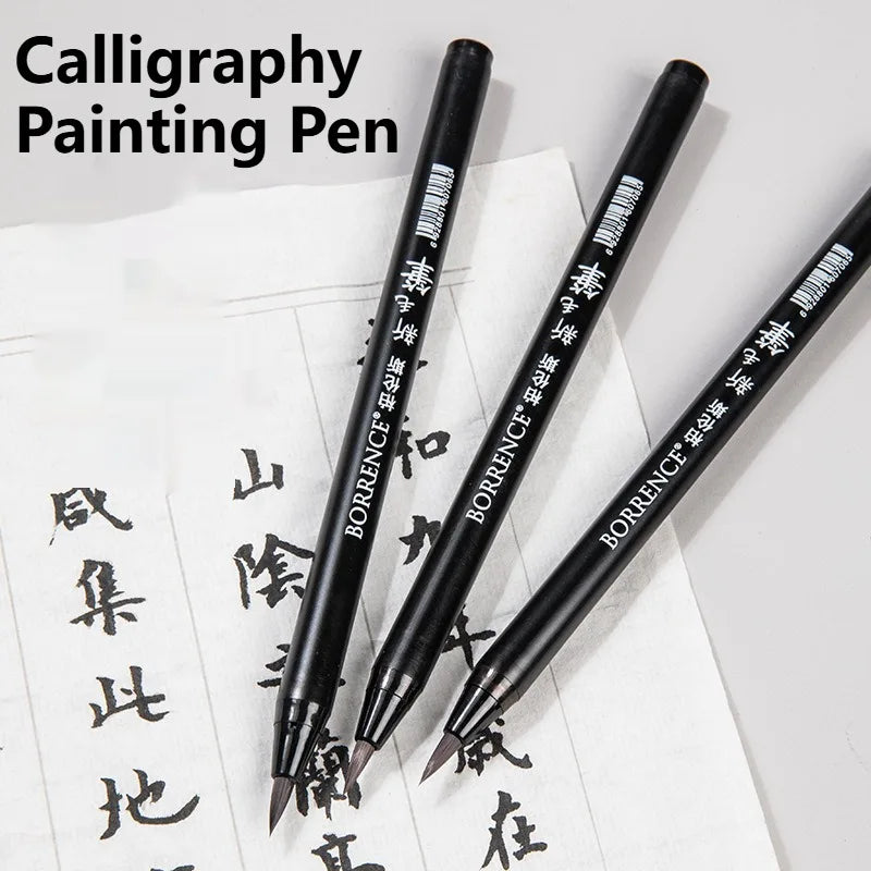 High Quality Calligraphy Practice Pen Soft Watercolor Brush BR Small Regular Script Brush Student Art Painting Writing Supplies