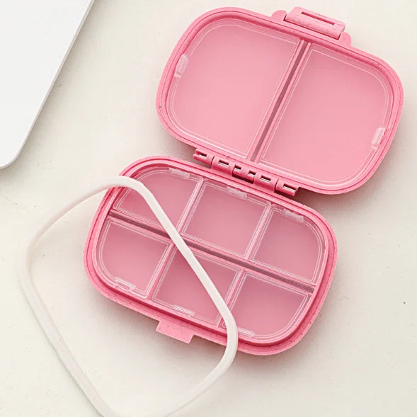 Move K-Pop Demon Hunters 8 Grid Compartment Pill Storage Box Fashion Printed Portable Travel Home Vitamin Container Cartoon Gift