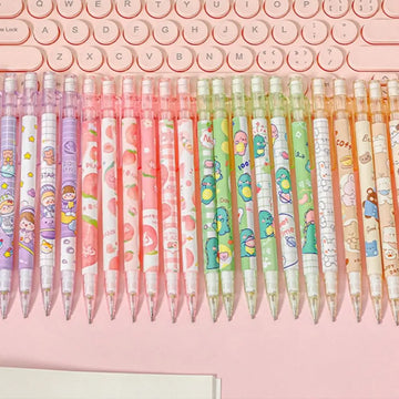 Writing Tool 0.5mm Mechanical Pencil Peach Animals Automatic Pencils Astronaut Cute Press Pen Office Supplies