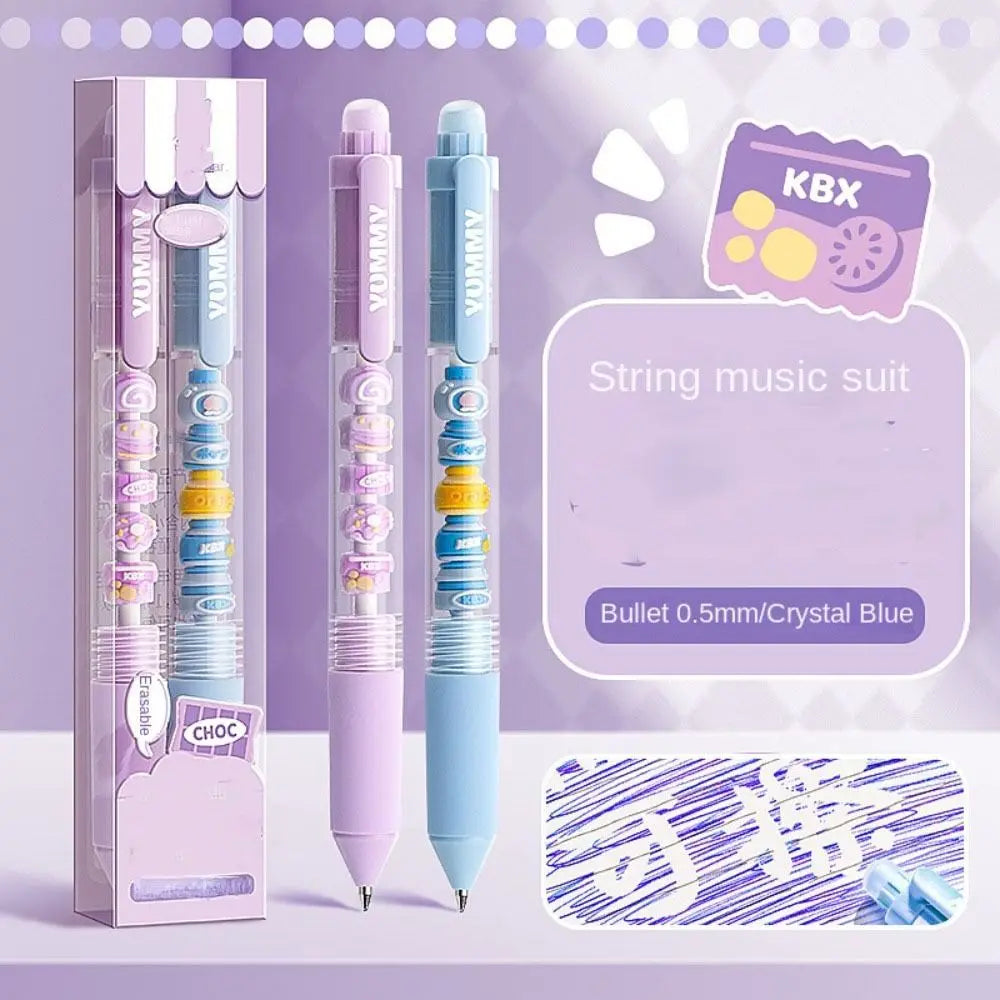 Gifts Writing Stationery Press Gel Pen Beads Student Pen Panda Cherry Blossom String Pen DIY Erasable Decompression Pen