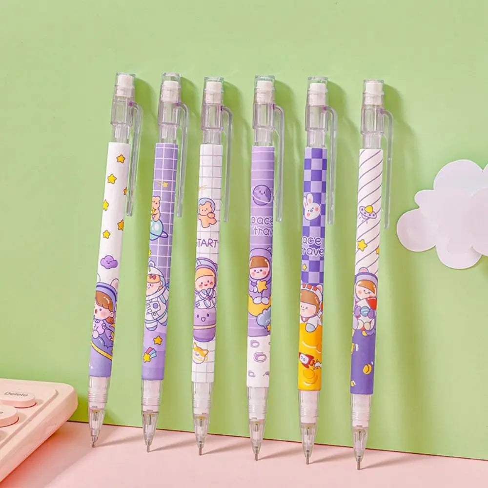 Writing Tool 0.5mm Mechanical Pencil Animals Astronaut Automatic Pencils Peach Cartoon Press Pen School Supplies