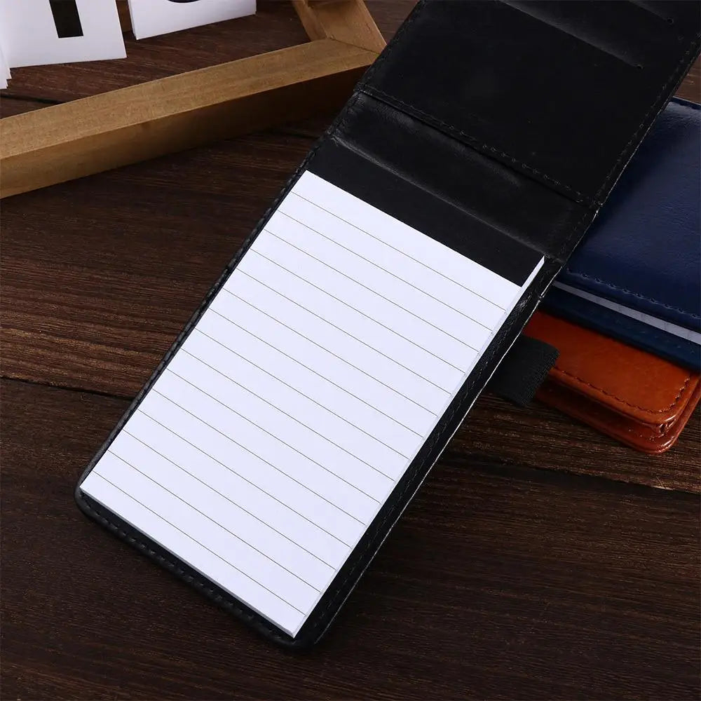 Office School Supplies Diary Small Memo Pads Leather Cover A7 Notebook Mini Notepad Business Memos Pocket Planner