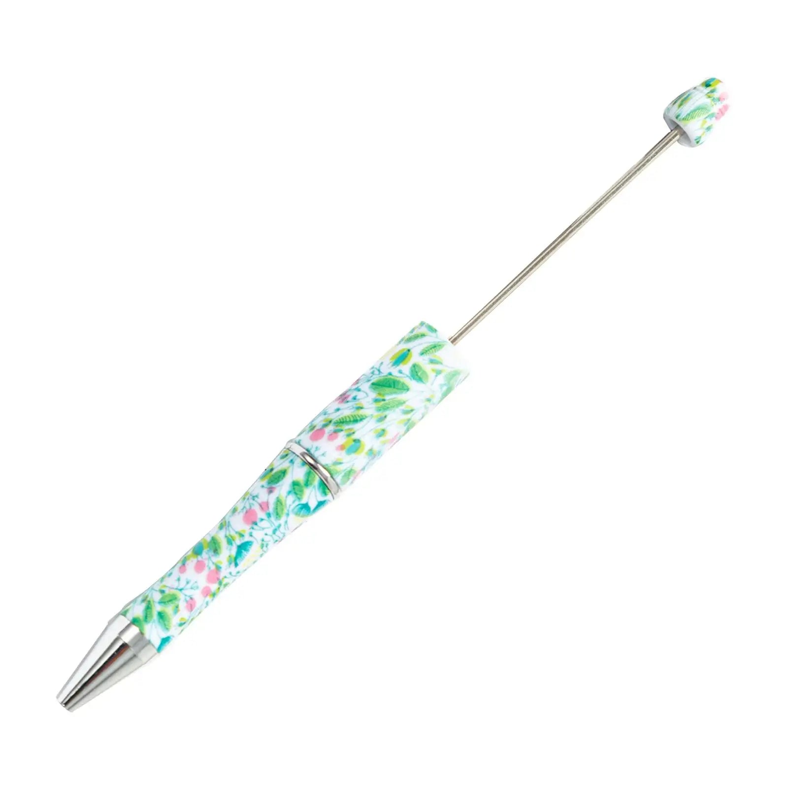 10 Pieces Beadable Pens Bead Pen Beaded Pen Beaded Ballpoint Pens for Drawing