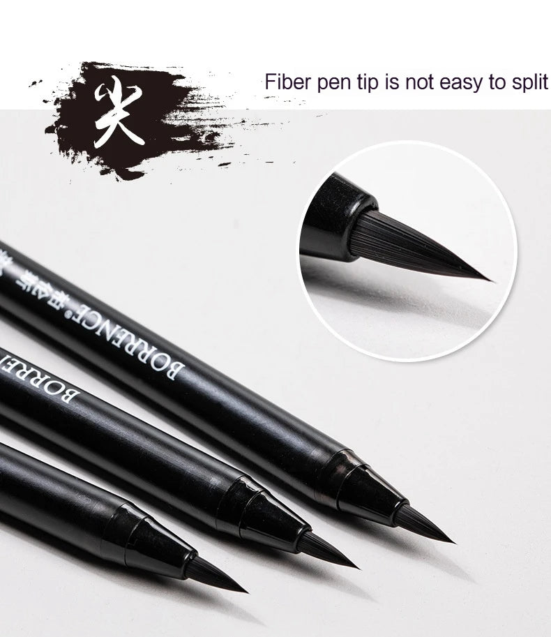 High Quality Calligraphy Practice Pen Soft Watercolor Brush BR Small Regular Script Brush Student Art Painting Writing Supplies