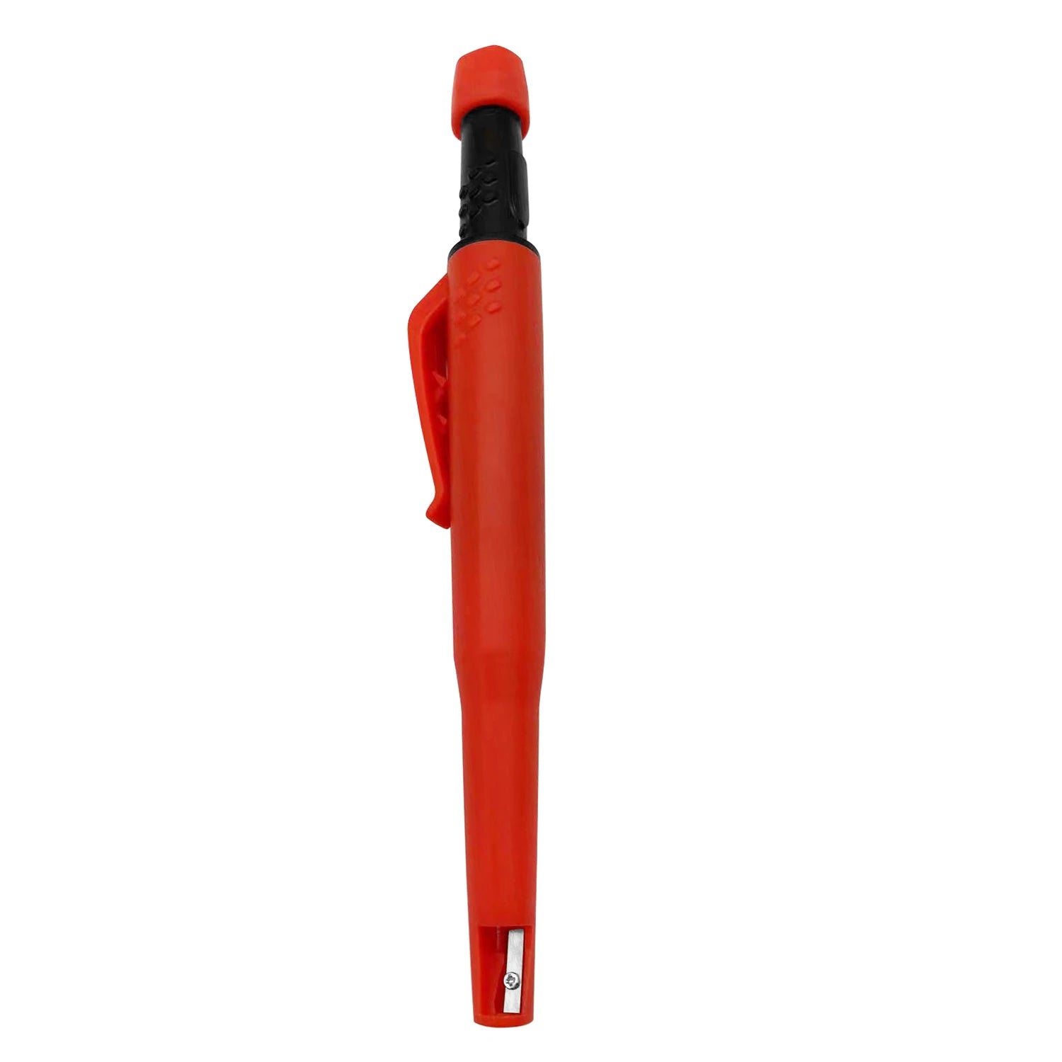 Solid Carpenter Mechanical Pencil For Woodworking Construction One-piece design Pen Cap With Sharpener Stationery Supplies
