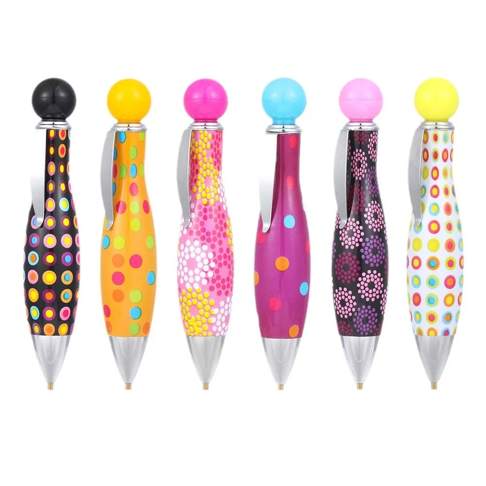Diamond drawing tool pen, bowling ball shaped dot diamond pen, new style of diamond painting dot diamond pen