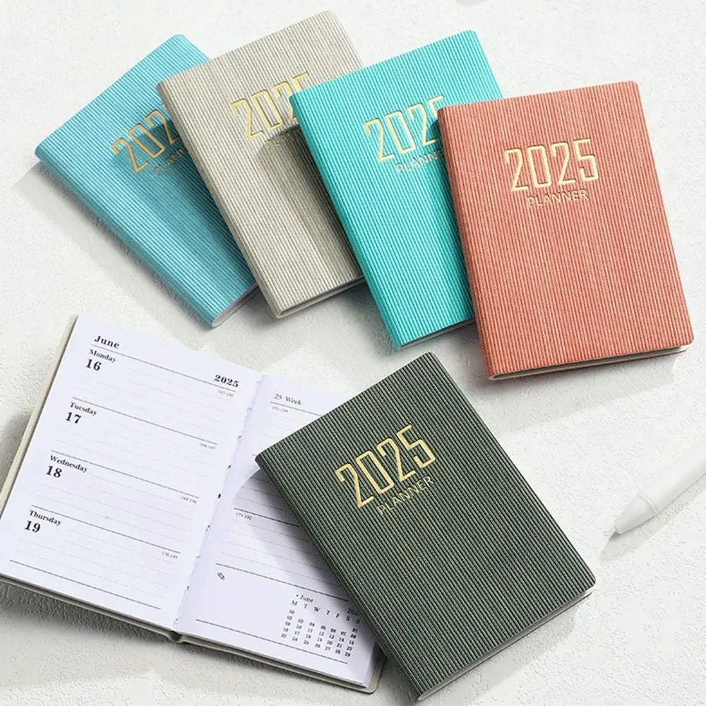 English A7 Mini Pocket Notebook To Do List Taking Notes Efficiency Plan Notebook 12 Months Diary Notepad 365 Days Notepad