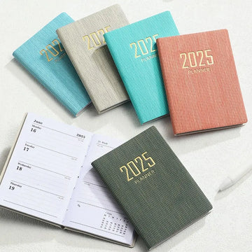 English A7 Mini Pocket Notebook To Do List Taking Notes Efficiency Plan Notebook 12 Months Diary Notepad 365 Days Notepad