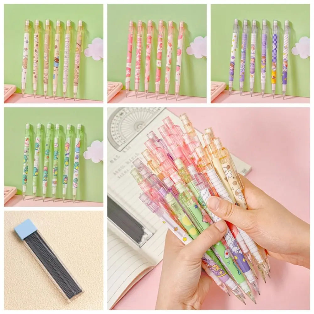 Writing Tool 0.5mm Mechanical Pencil Animals Astronaut Automatic Pencils Peach Cartoon Press Pen School Supplies