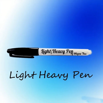 Light and Heavy Pen by Wayne Fox Magic Tricks Can't be Lifted Pen Magia Close up Street Illusions Gimmicks Magie Props