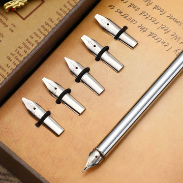 30Pcs PenNibs Stainless Steel Writing Drawing Supplies for Students Artists Beginners Calligraphy Fountain Pen Nibsreplacements