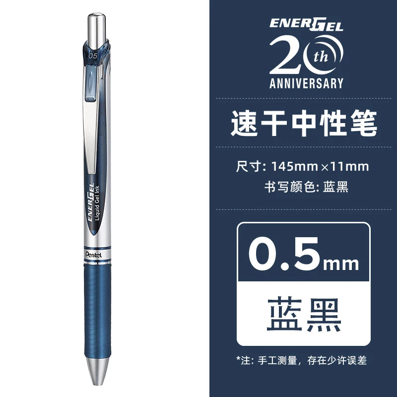 1pc Pentel  BLN75 Gel Pen 20th Anniversary Smooth And Quick-drying Press Water Pen For Students With 0.5mm Japanese Stationery