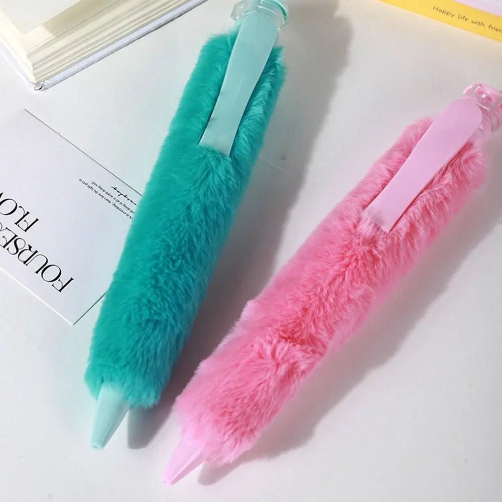 New Plush Big Ballpoint Pen Plastic Fun Gift Oversize Writting Pen Creative Props Toys Huge Neutral Pen School Office