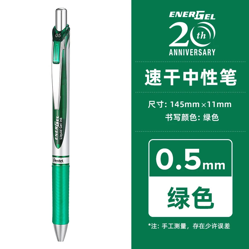 1pc Pentel  BLN75 Gel Pen 20th Anniversary Smooth And Quick-drying Press Water Pen For Students With 0.5mm Japanese Stationery