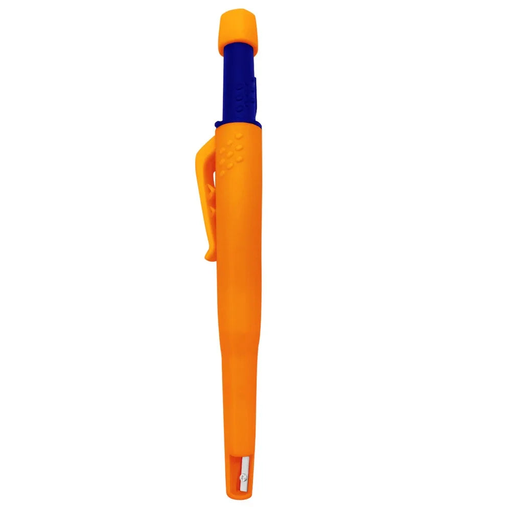Solid Carpenter Mechanical Pencil One-piece design Pen Cap With Sharpener Woodworking Construction Pencil Stationery Supplies