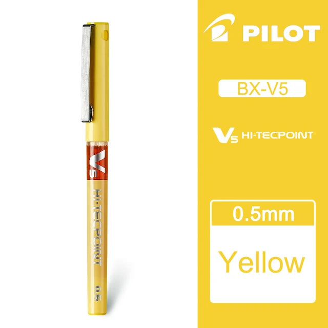 Japan PILOT Gel Pens BX-V5 Art Supplies Color Pen Office Accessories School Student Stationery Can Be Matched with Ink Bladder