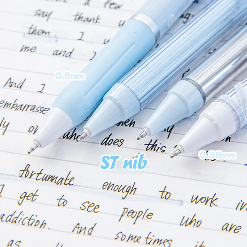 4Pcs Fashion Ballet Series Stationery Pen Quick Drying Gel Pens Writing Pen Student Press the Neutral Pen Aesthetic Stationery
