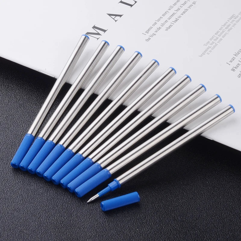 High quality ballpoint pen business signing pen stainless steel material replaceable refill office school supplies stationery