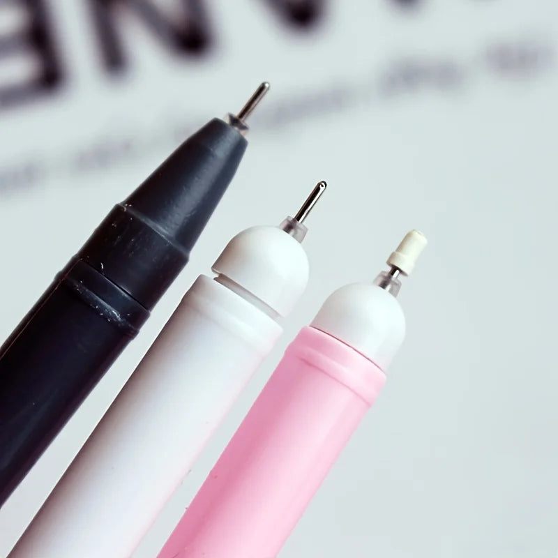 50 Creative Cute Cartoon Neutral Pen Black 0.5 Needle Water Pen Student Stationery Award Pen (Random Style)