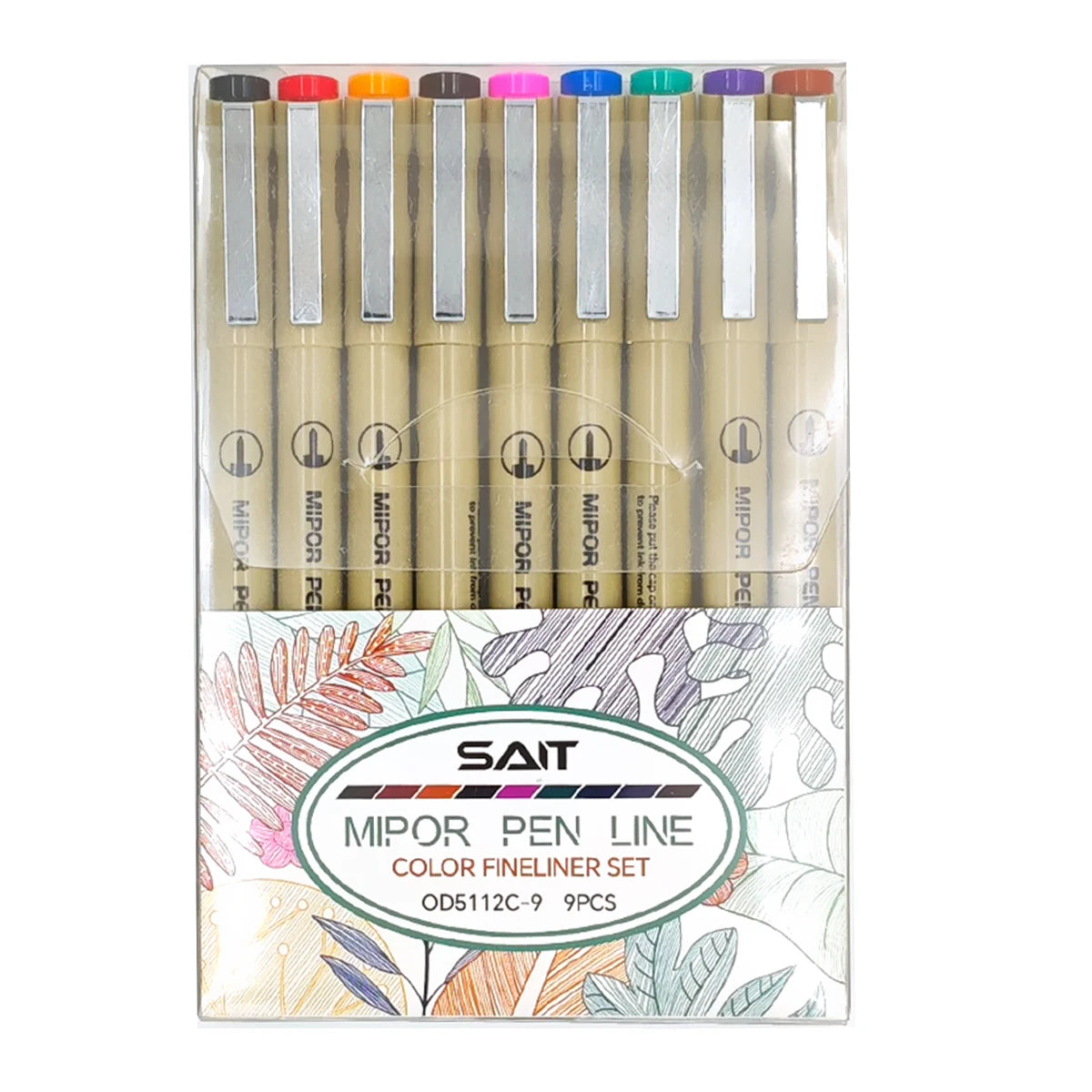 9 Colors Micro-line Pens Waterproof Durable Fine Line Drawing Art Pen Painting Drawing Marking Journaling Lllustrating Drawing