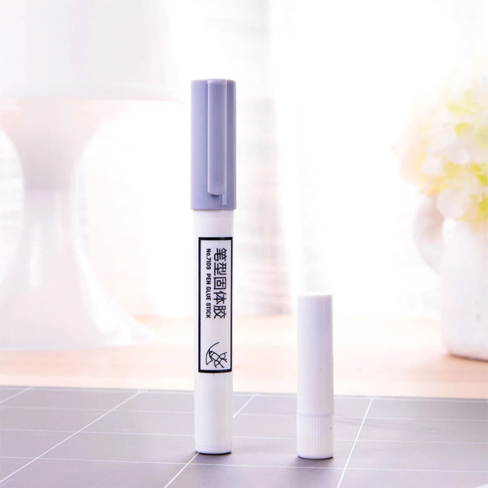 Pen Shaped Solid Adhesive Stick  Portable Strong Adhesive Transparent Adhesive DIY Handmade Glue School Office Stationery
