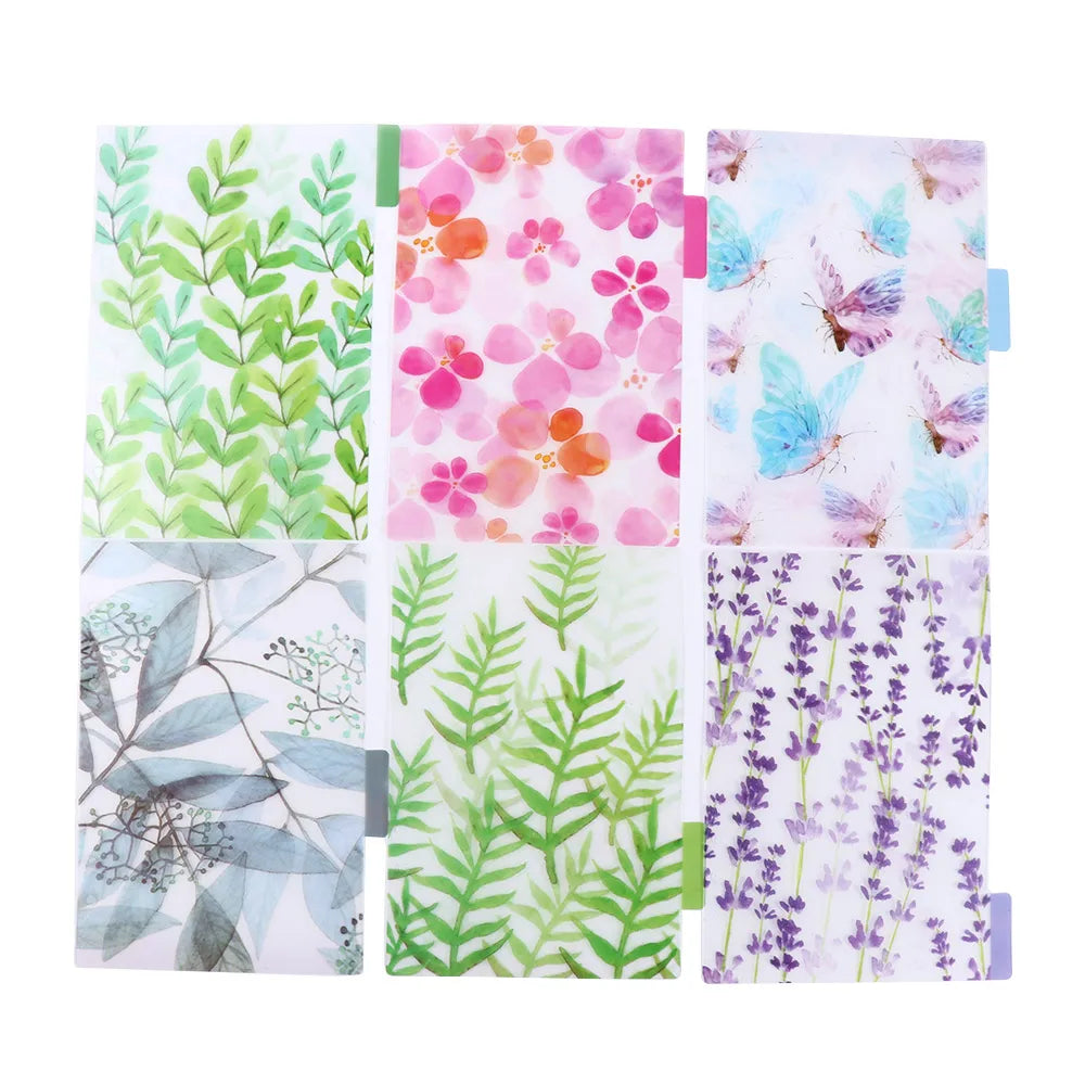 Stationery Notepads A5 A6 Diary DIY Accessory Separator Page Spiral Notebook Inner Page Binder Index Dividers Loose Leaf