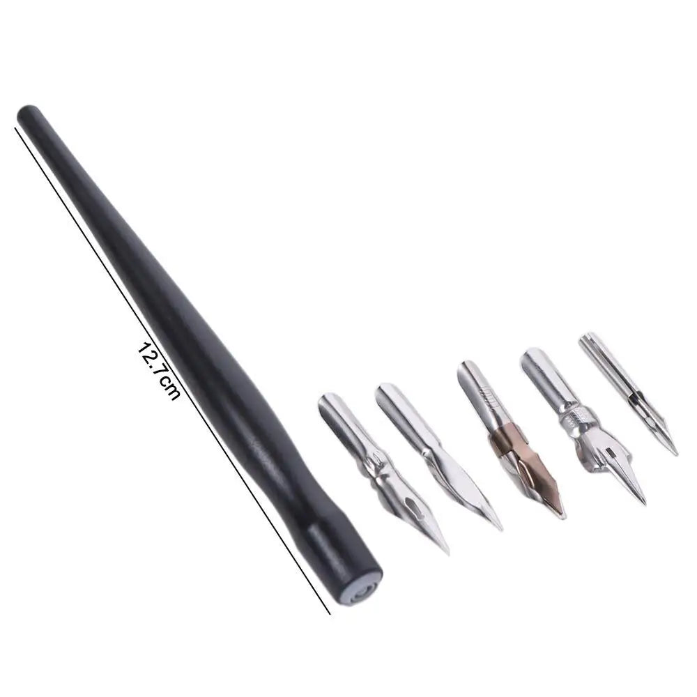 Durable Avoid Scrubbing Panel Line Pen Leaking Pen with 5 Nibs Infiltration Line Pen Plastic Assembly Permeation Pen Drawing