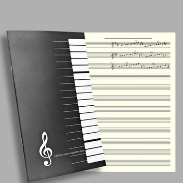 18 Sheets Music Practice Notebook Piano Violin Book Piano Universal Five-Line Musical Notation Book Music Pactice Tool Notebook