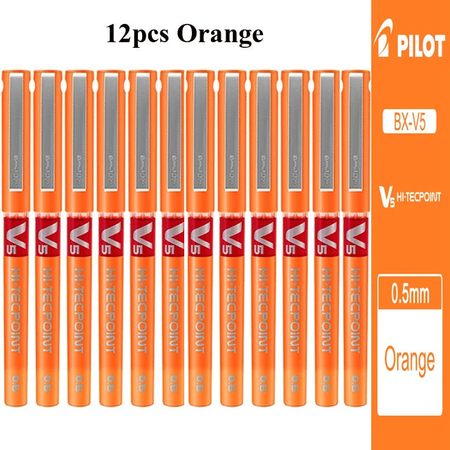 Japan PILOT Gel Pens BX-V5 Art Supplies Color Pen Office Accessories School Student Stationery Can Be Matched with Ink Bladder