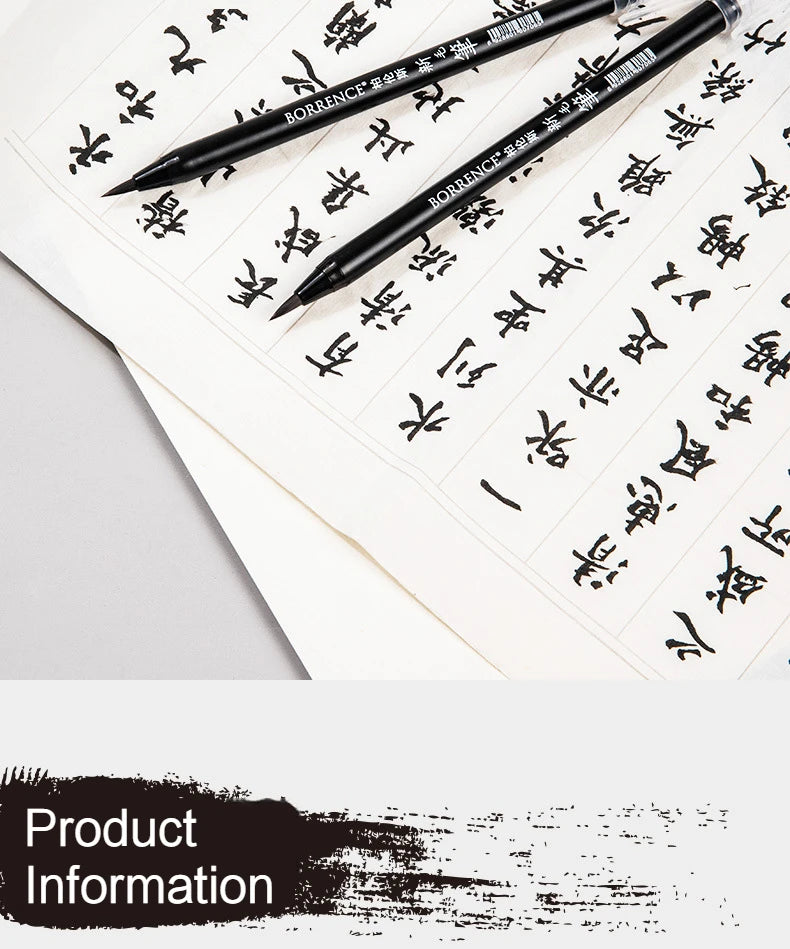High Quality Calligraphy Practice Pen Soft Watercolor Brush BR Small Regular Script Brush Student Art Painting Writing Supplies