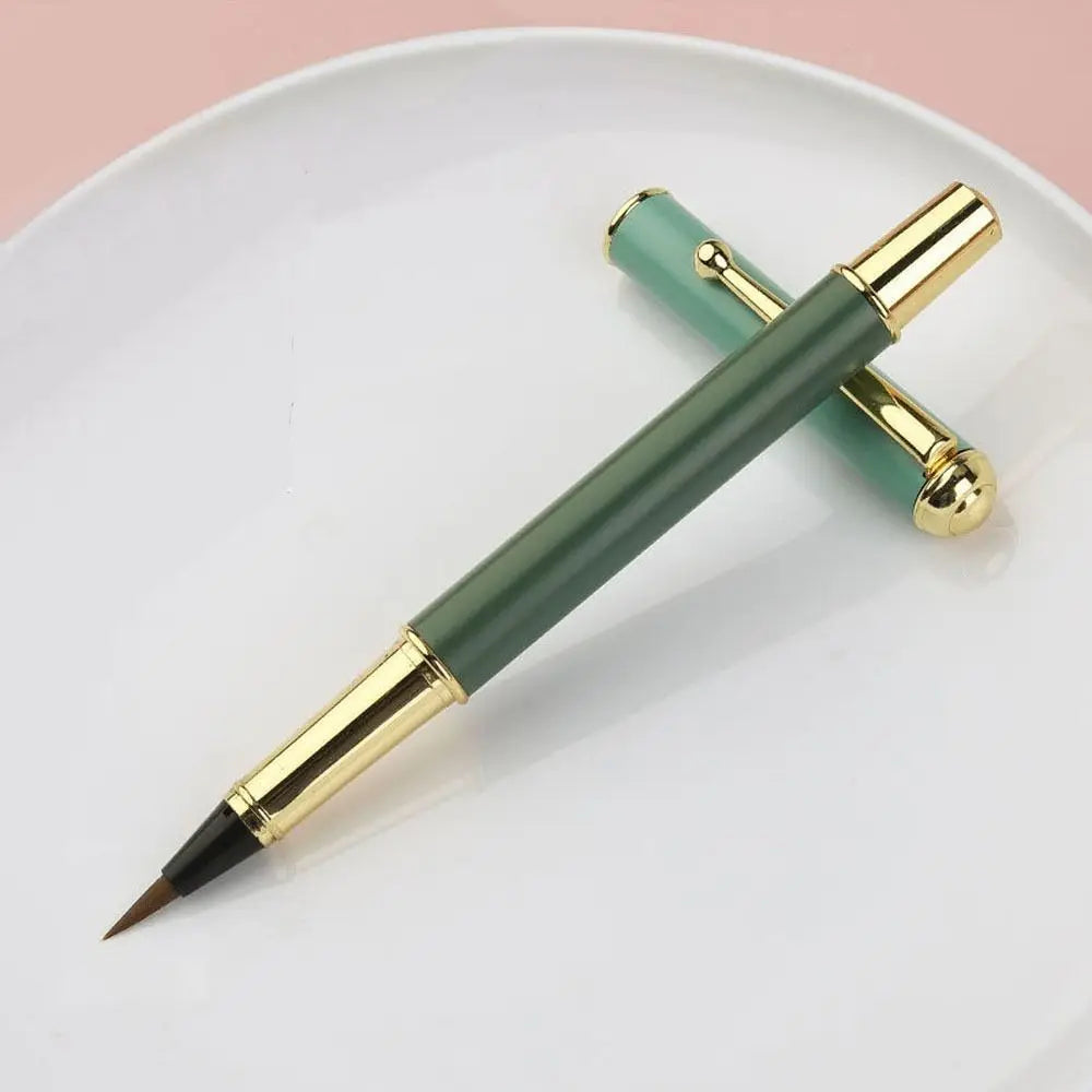 Professional Beginners Metal Writing Artist Drawing Painting Pens Chinese Brushes Penmanship Brushes Calligraphy Pen Brushes