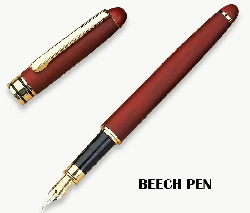 Custom Wood Ballpoint Pen Laser Engrave LOGO Text Personalized Sign Pen for Family Company Friend Gift Box Available