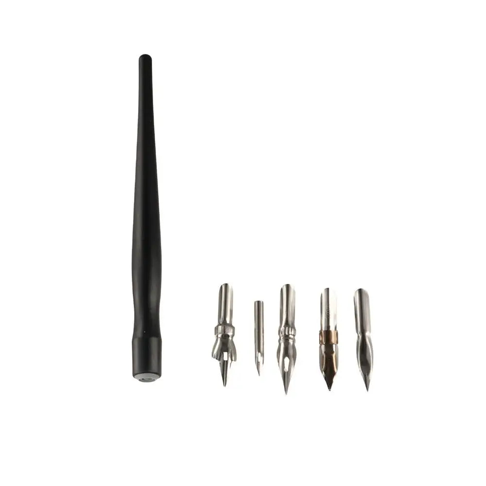 Durable Avoid Scrubbing Panel Line Pen Leaking Pen with 5 Nibs Infiltration Line Pen Plastic Assembly Permeation Pen Drawing
