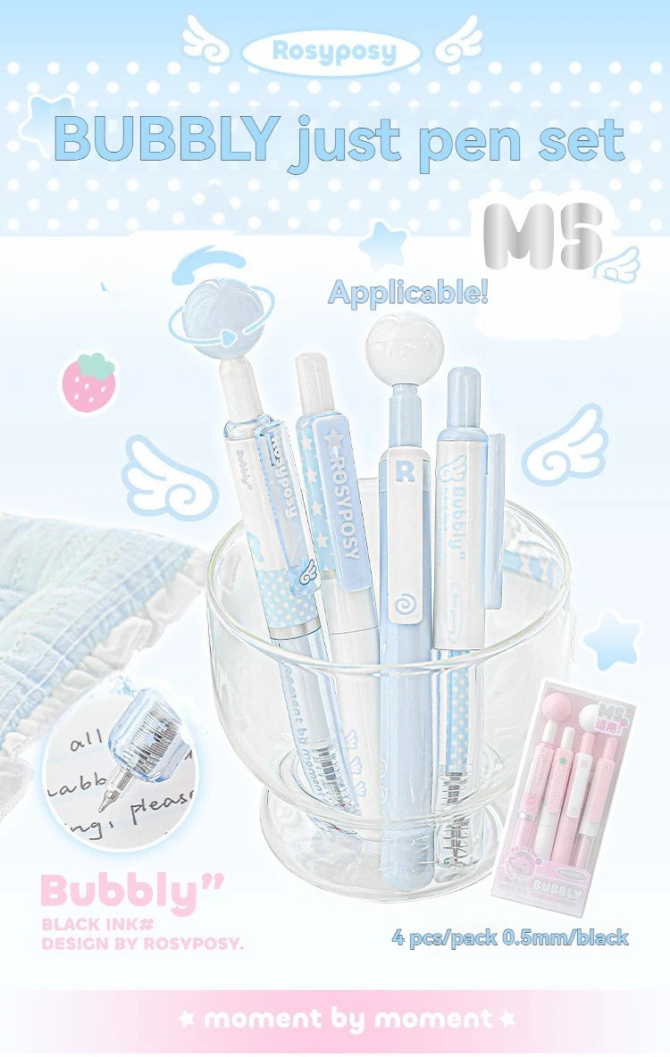 4PC Neutral Pen  Short Pen  4-Pack  High Aesthetic Value  360  Rotation  Decompression  And Problem  Solving Pen