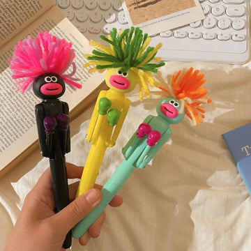 Ballpoint Pen, Funny Pen, Signature Pen 1.0, Cute Character Doll Pen, Boxing Pen, Writing Pen, Smooth Writing