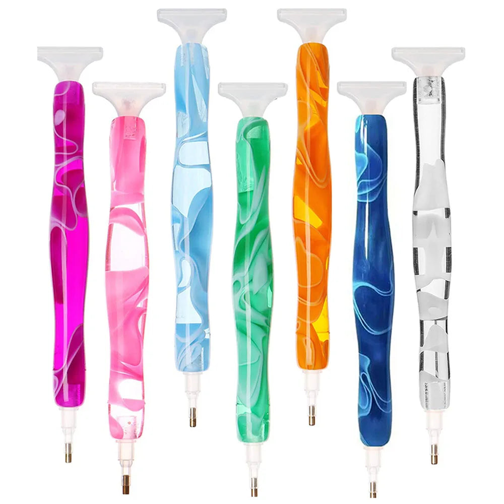 Premium Resin Diamond Painting Pen With Plastic Tips, Ergonomic Grip for DIY Diamond Art Craft