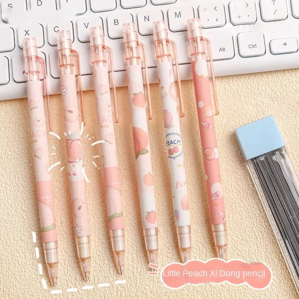 Writing Tool 0.5mm Mechanical Pencil Animals Astronaut Automatic Pencils Peach Cartoon Press Pen School Supplies