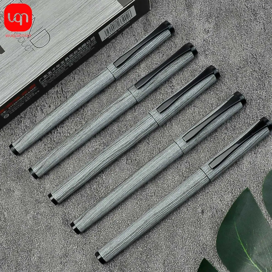 Wood grain style neutral pen writing evenly smooth personalized design durable for office and school supplies