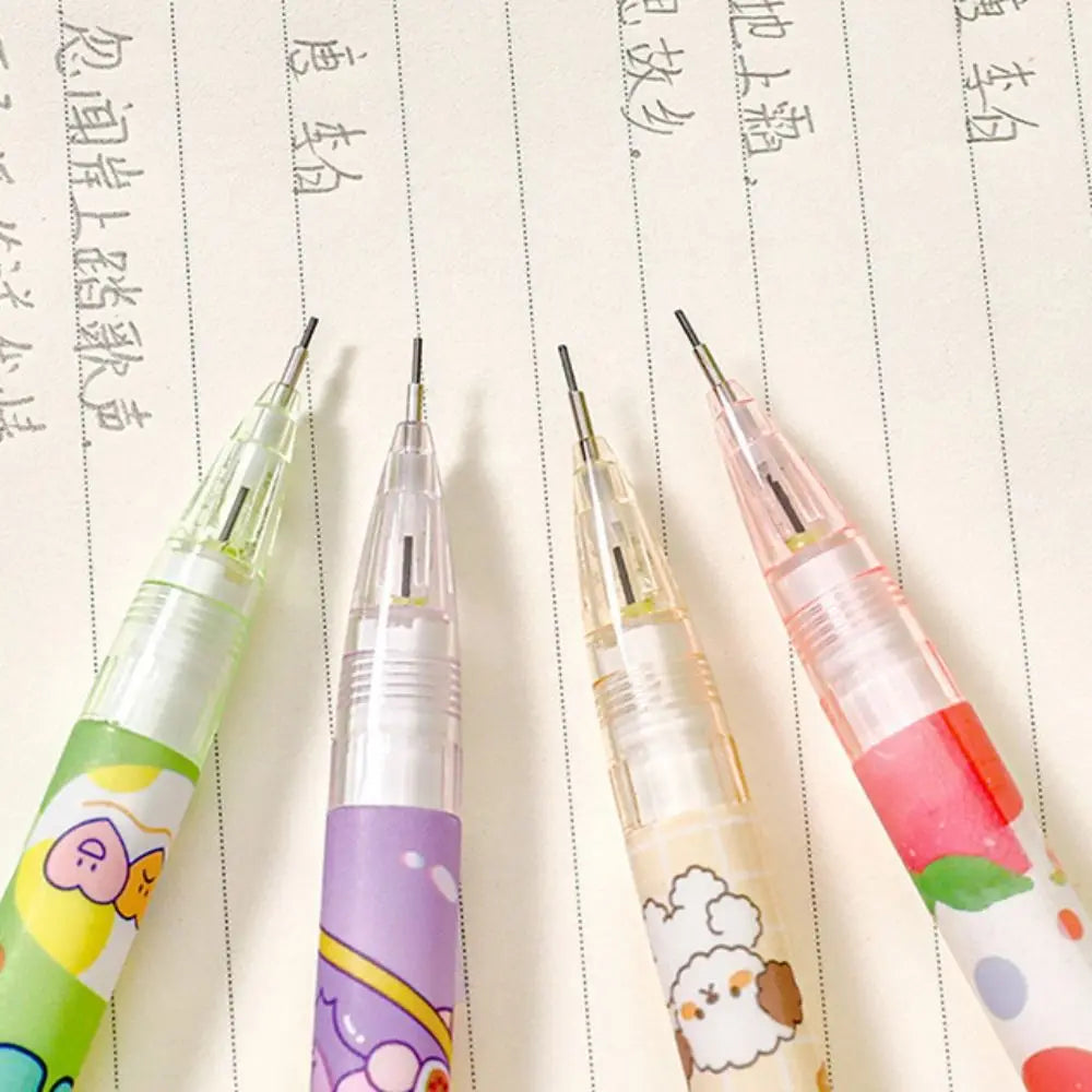Writing Tool 0.5mm Mechanical Pencil Peach Animals Automatic Pencils Astronaut Cute Press Pen Office Supplies