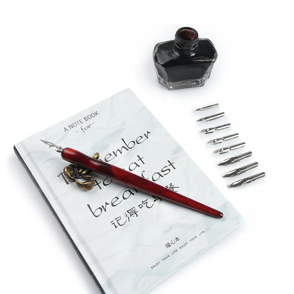 SeamiArt 9pcs. Pen Nib + 1pcs. Penholder Dip Pen Set For Cartoon Animation Lettering Art Drawing Multifunction Pen Other