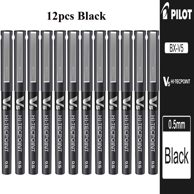 Japan PILOT Gel Pens BX-V5 Art Supplies Color Pen Office Accessories School Student Stationery Can Be Matched with Ink Bladder