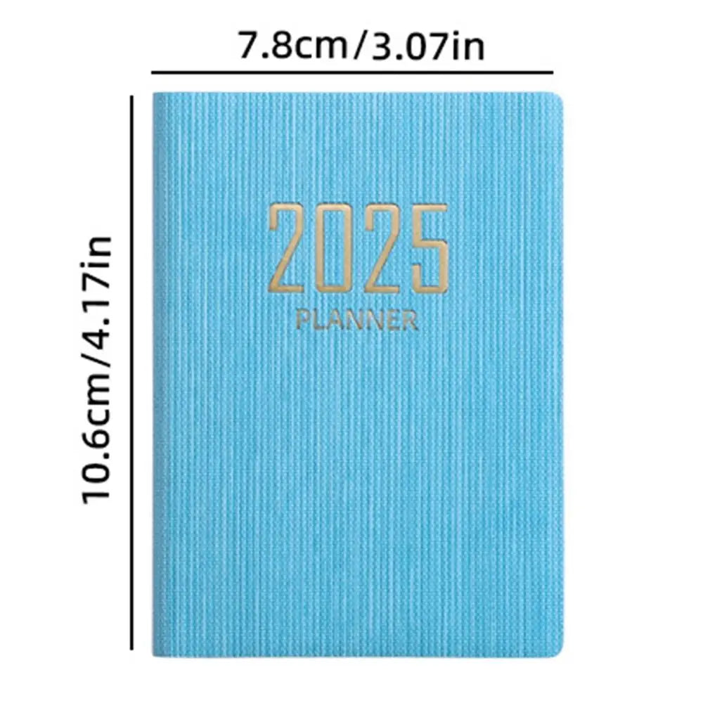 English A7 Mini Pocket Notebook To Do List Taking Notes Efficiency Plan Notebook 12 Months Diary Notepad 365 Days Notepad