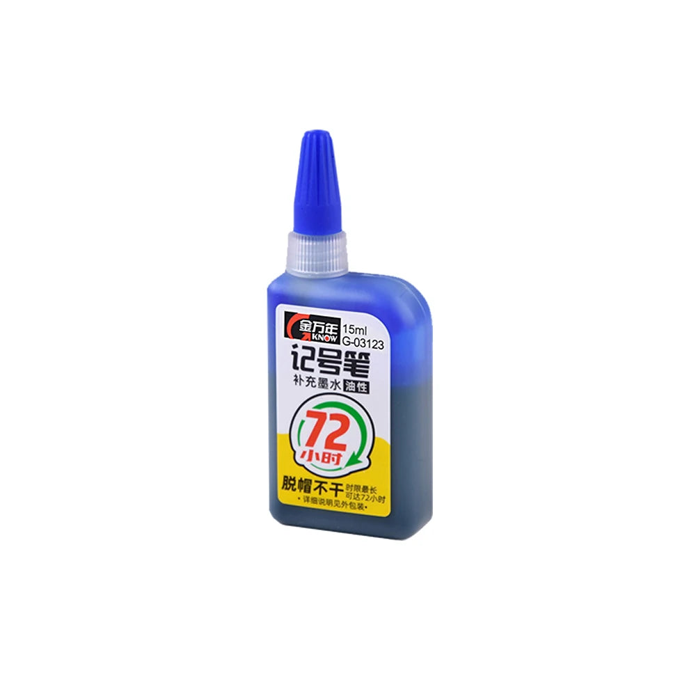 45mm Waterproof Deep Hole Marker Pens Long Nib Head Carpenter Pen Black/Blue/Red Ink for Multi-Purpose Woodworking Hand Tools
