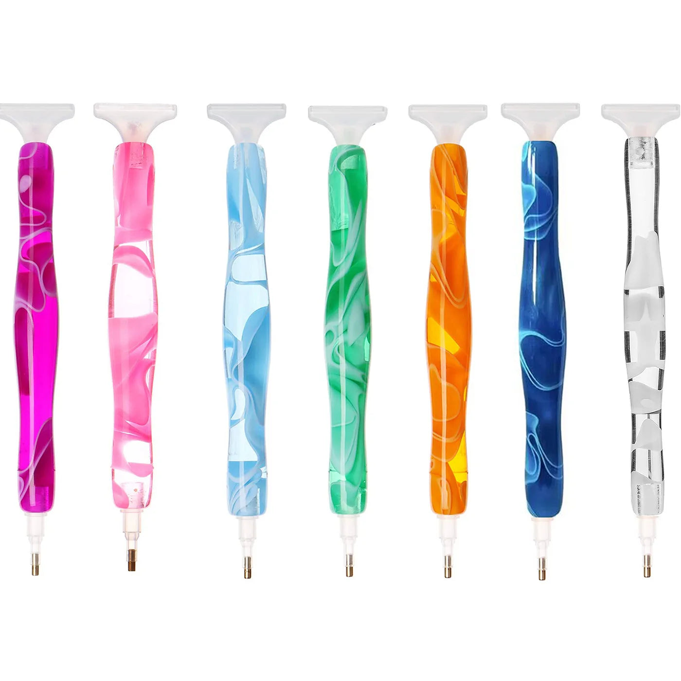 Premium Resin Diamond Painting Pen With Plastic Tips, Ergonomic Grip for DIY Diamond Art Craft