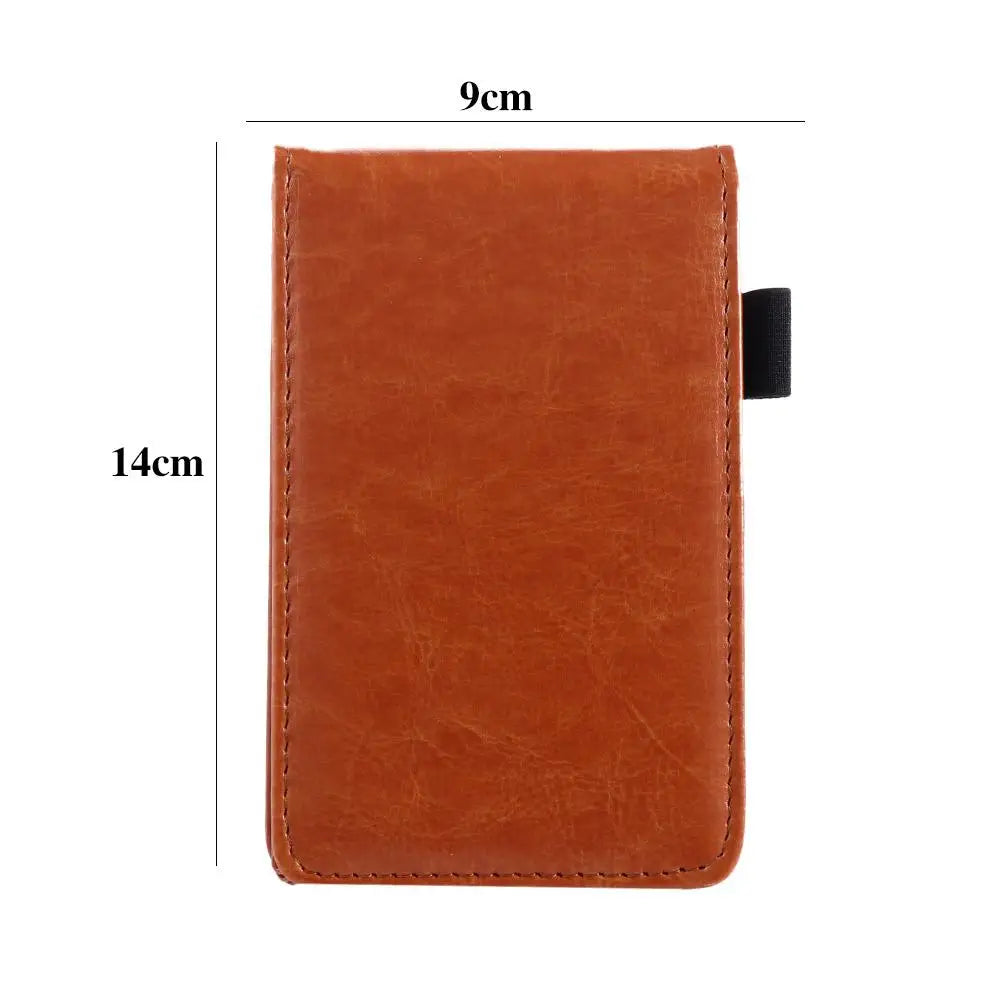 Office School Supplies Diary Small Memo Pads Leather Cover A7 Notebook Mini Notepad Business Memos Pocket Planner