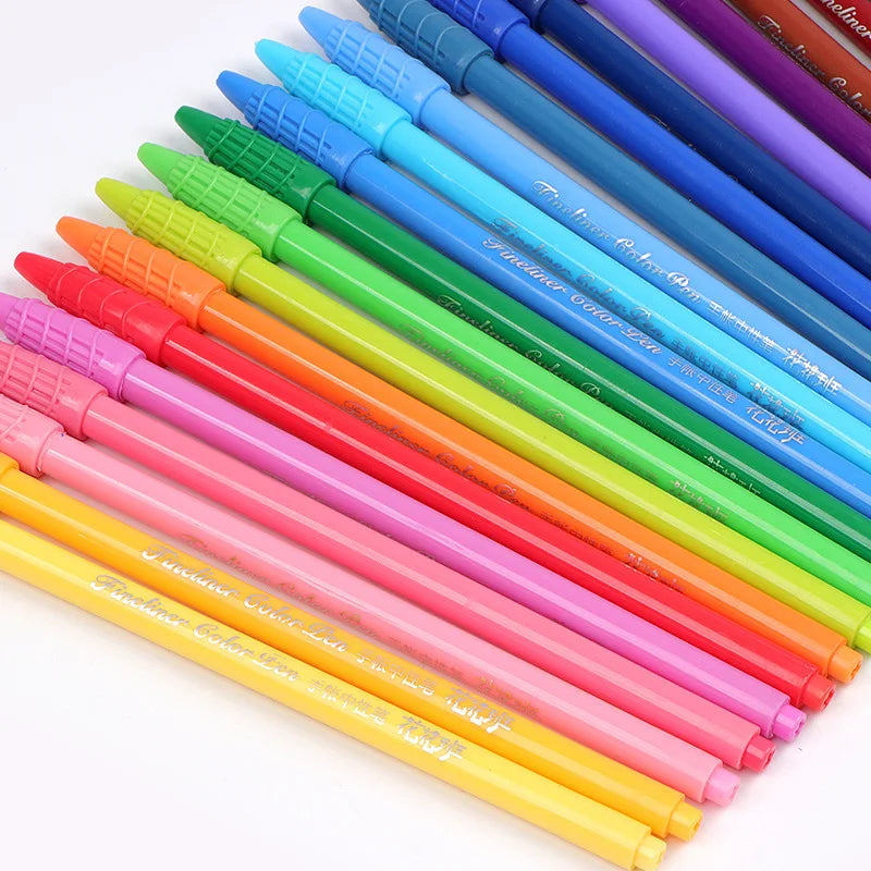 24Color Colorful Fine Point Pens for Bullet Journaling Note Taking Writing Drawing Coloring Cute Japanese Stationery Vintage Pen